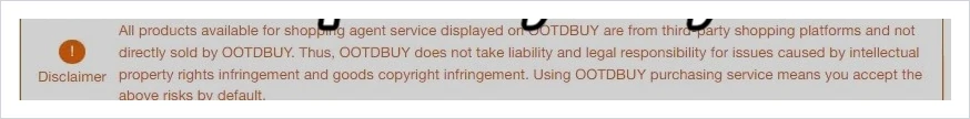A highlighted line under a product gallery stating that the pictures and text were supplied by the seller